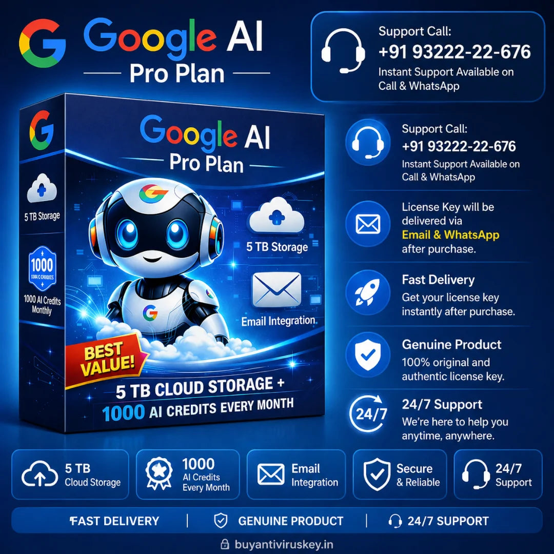 Google AI Pro Plan with 5TB Storage and AI Credits