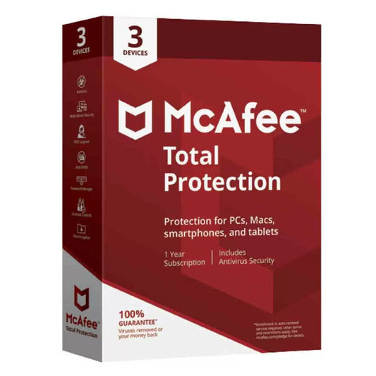 Buy McAfee Total Protection for 3 Devices