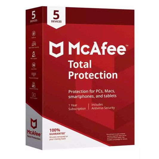 Buy McAfee Total Protection for 5 Devices