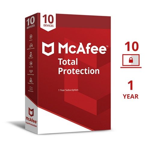 Buy McAfee Antivirus for 10 Devices