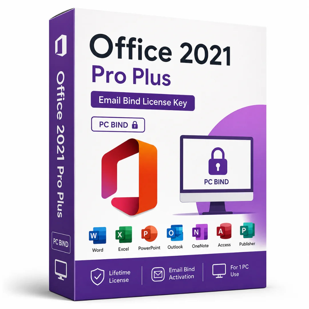 Microsoft Office 2021 Pro Plus: Email Bind License Key LIFETIME VALIDITY