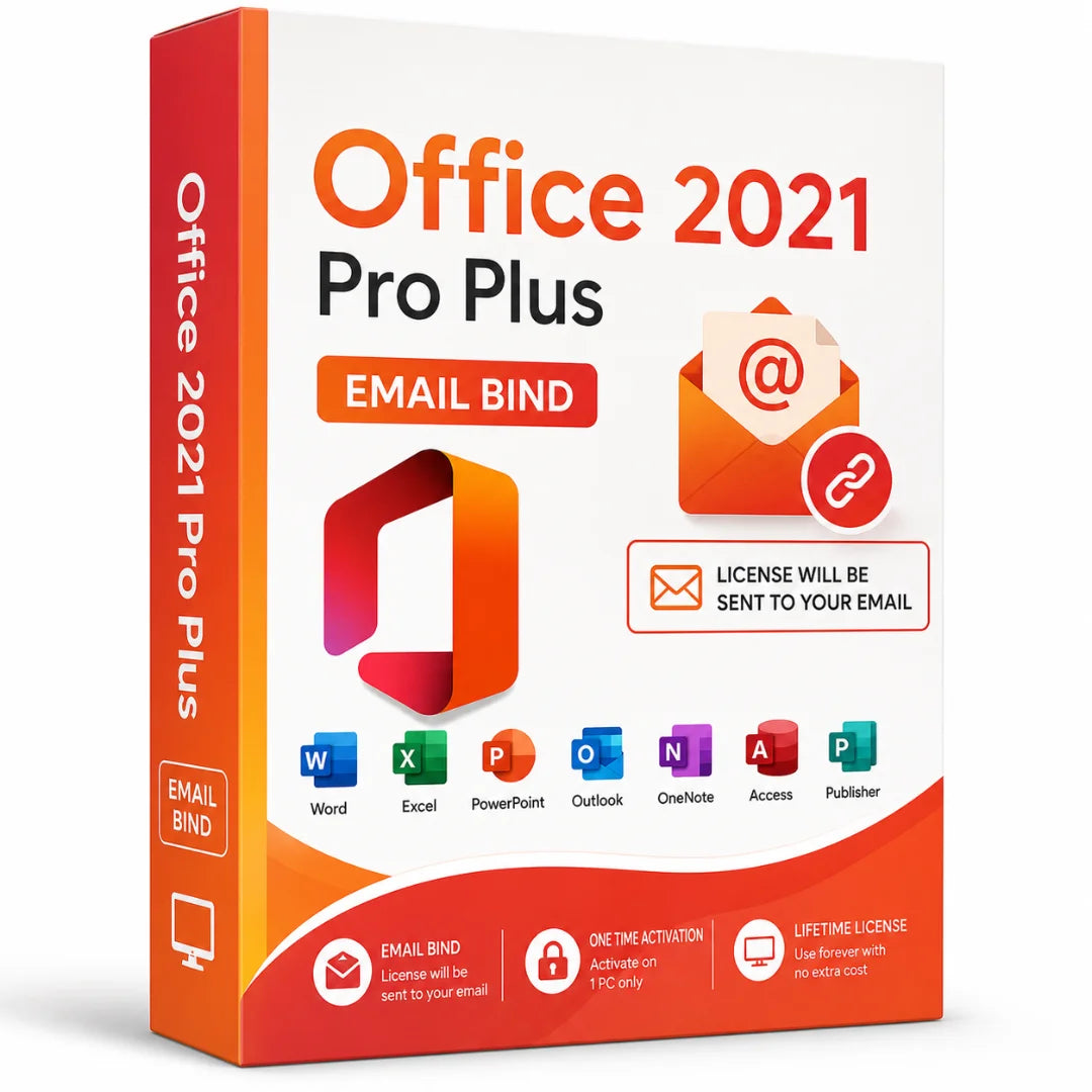 Microsoft Office 2021 Pro Plus: Email Bind License Key LIFETIME VALIDITY