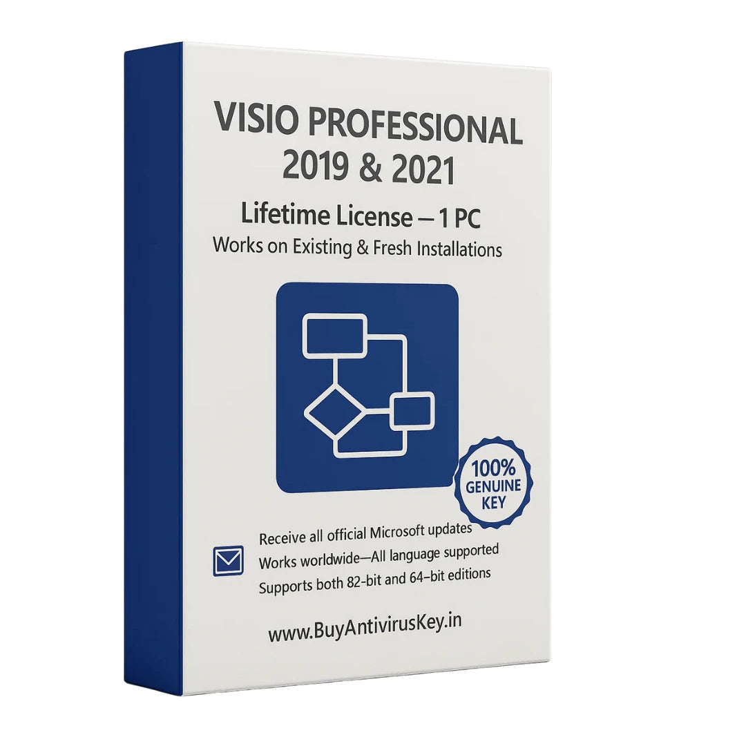 Microsoft Visio 2019 & 2021 License Key Buy Online Buyantiviruskey.in