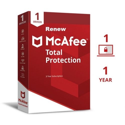 Renew McAfee Total Protection 1PC 1 Year