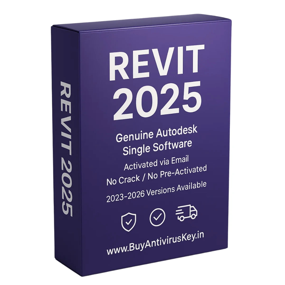 Purple box with 'REVIT 2025' text on a white background