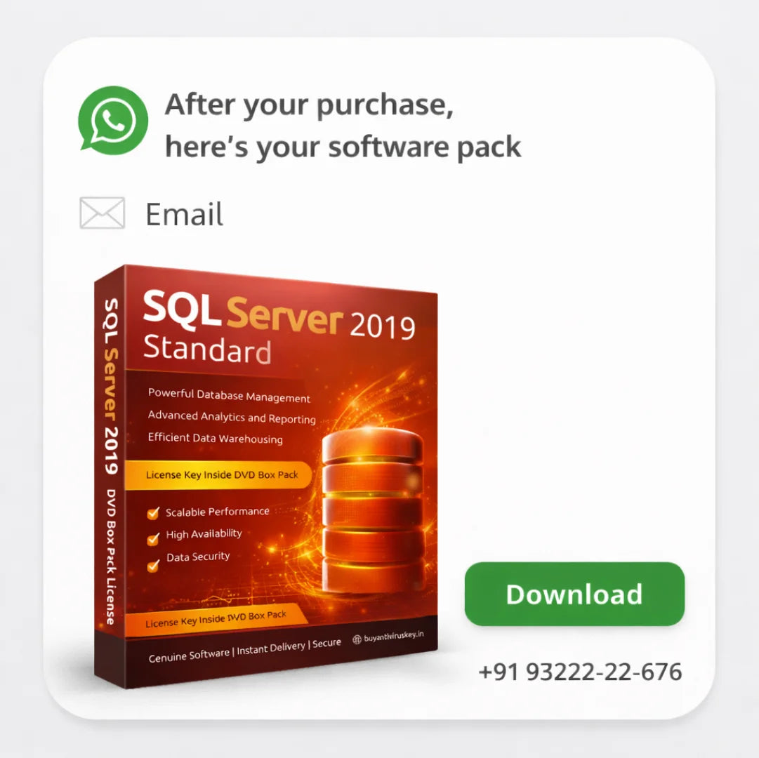 SQL Server 2019 Standard – DVD Box Pack Database License