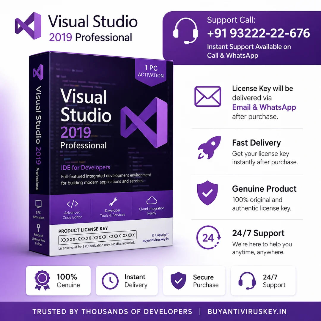 Visual Studio 2019 Professional License Key