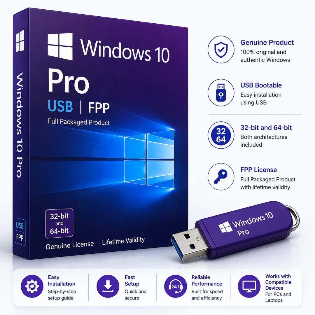 Buy Windows 10 Pro USB FPP Instant Activation Code delivery