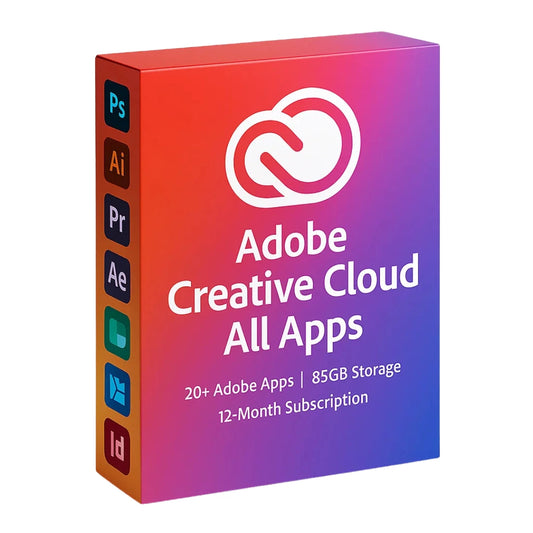 Adobe Creative Cloud All Apps 2025 12 Month Subscription with 50+ Software Tools | Official License Key in India