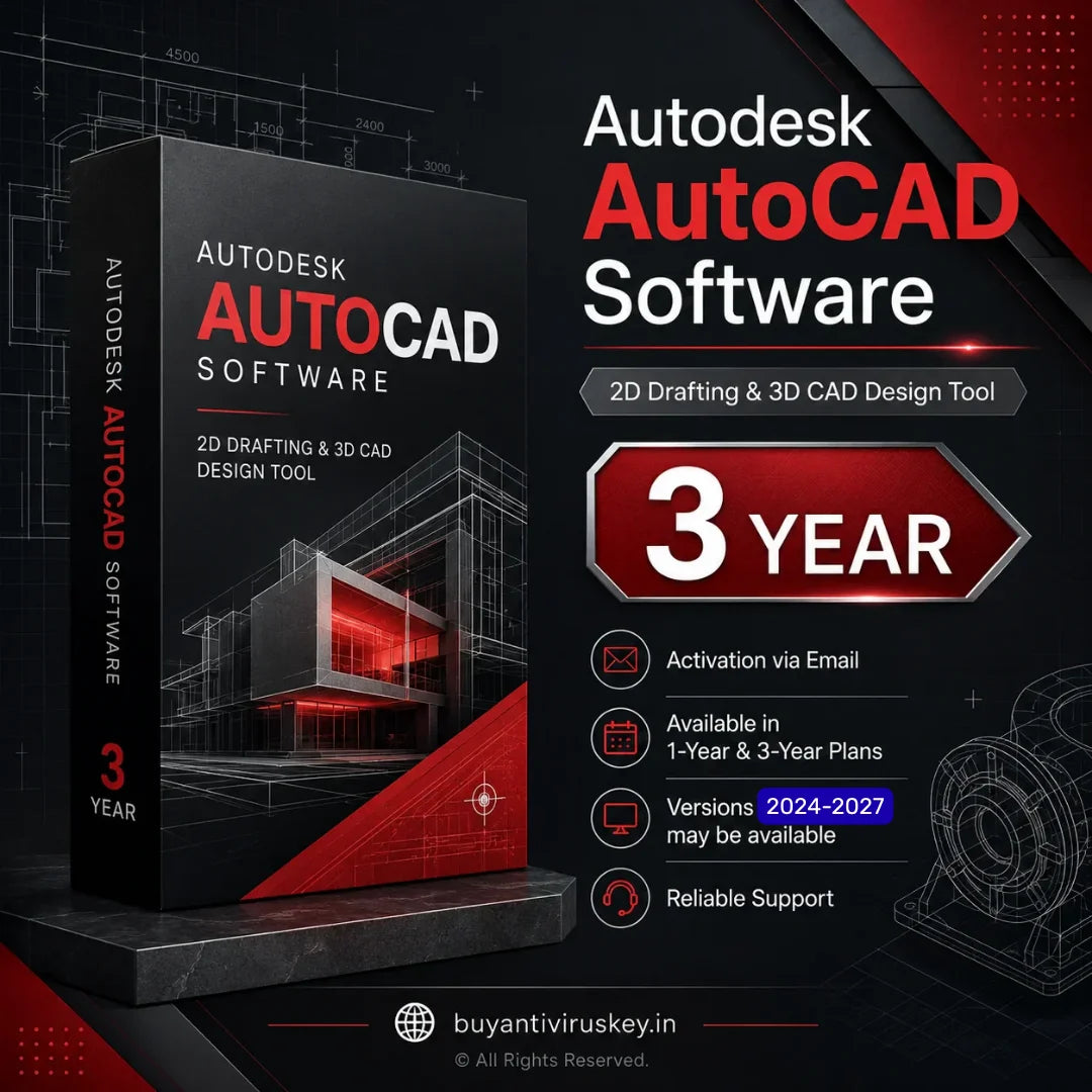 Autodesk AutoCAD 3-Year Subscription License for Windows and Mac – Genuine CAD Design Software
