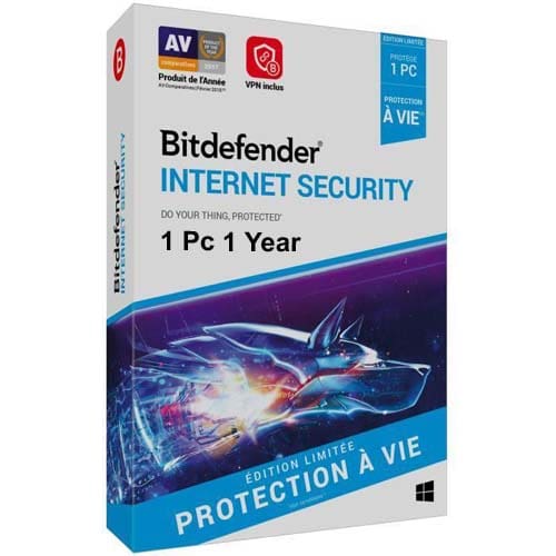 Bitdefender Internet Security 1 Pc 1 Year