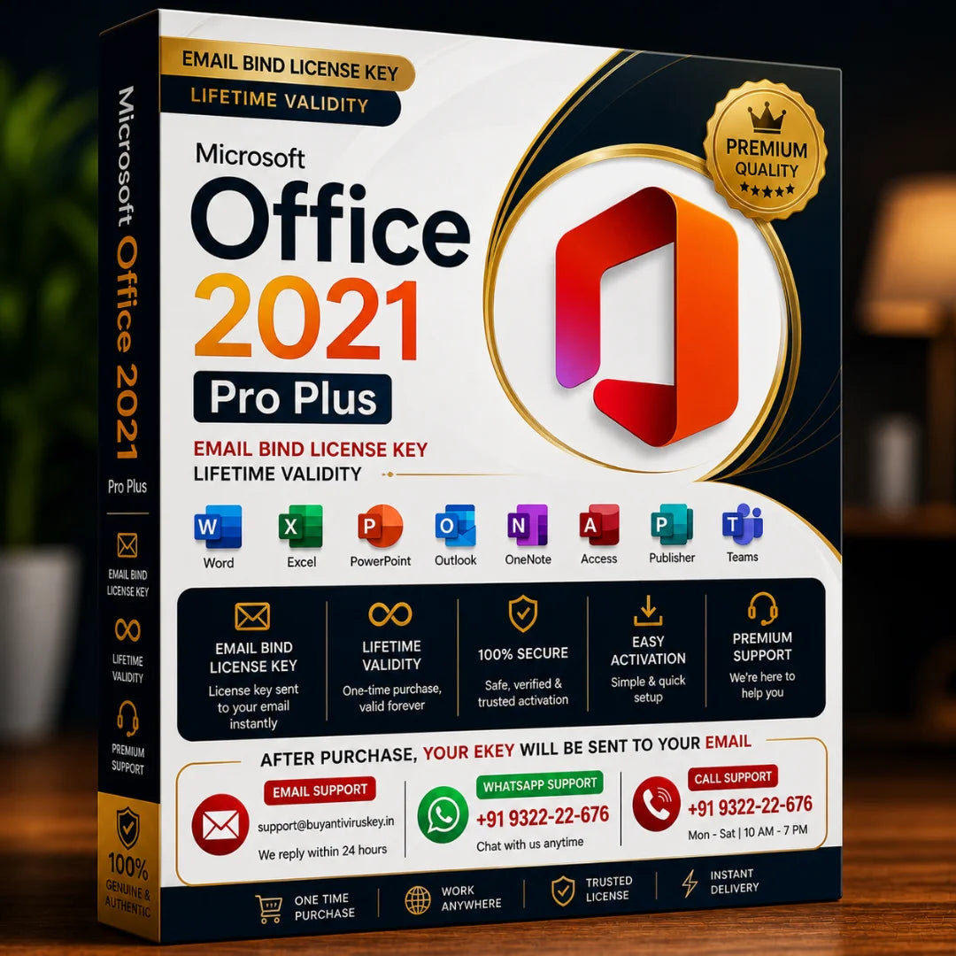 Microsoft Office 2021 Pro Plus: Email Bind License Key LIFETIME VALIDITY