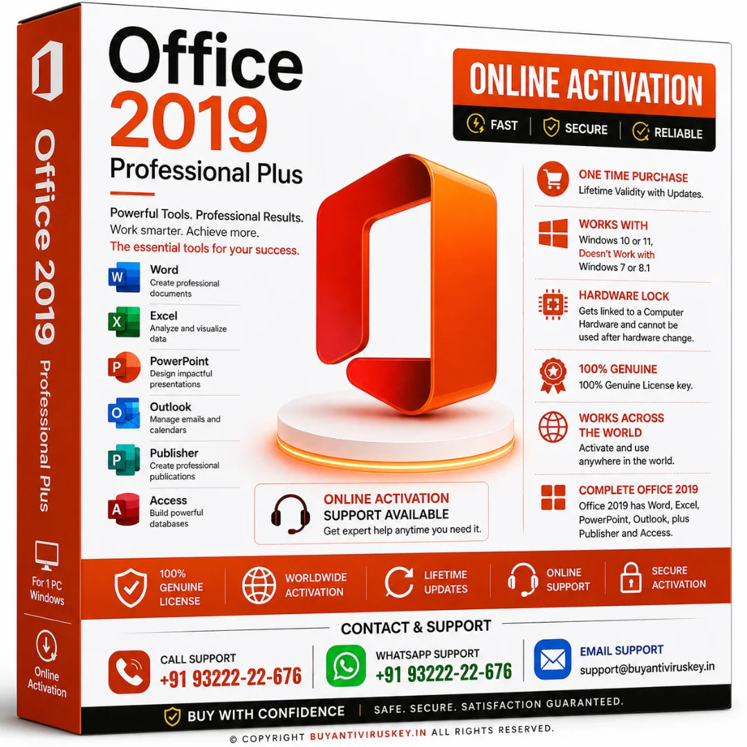 Microsoft Office 2019 Professional Plus - Online Activation
