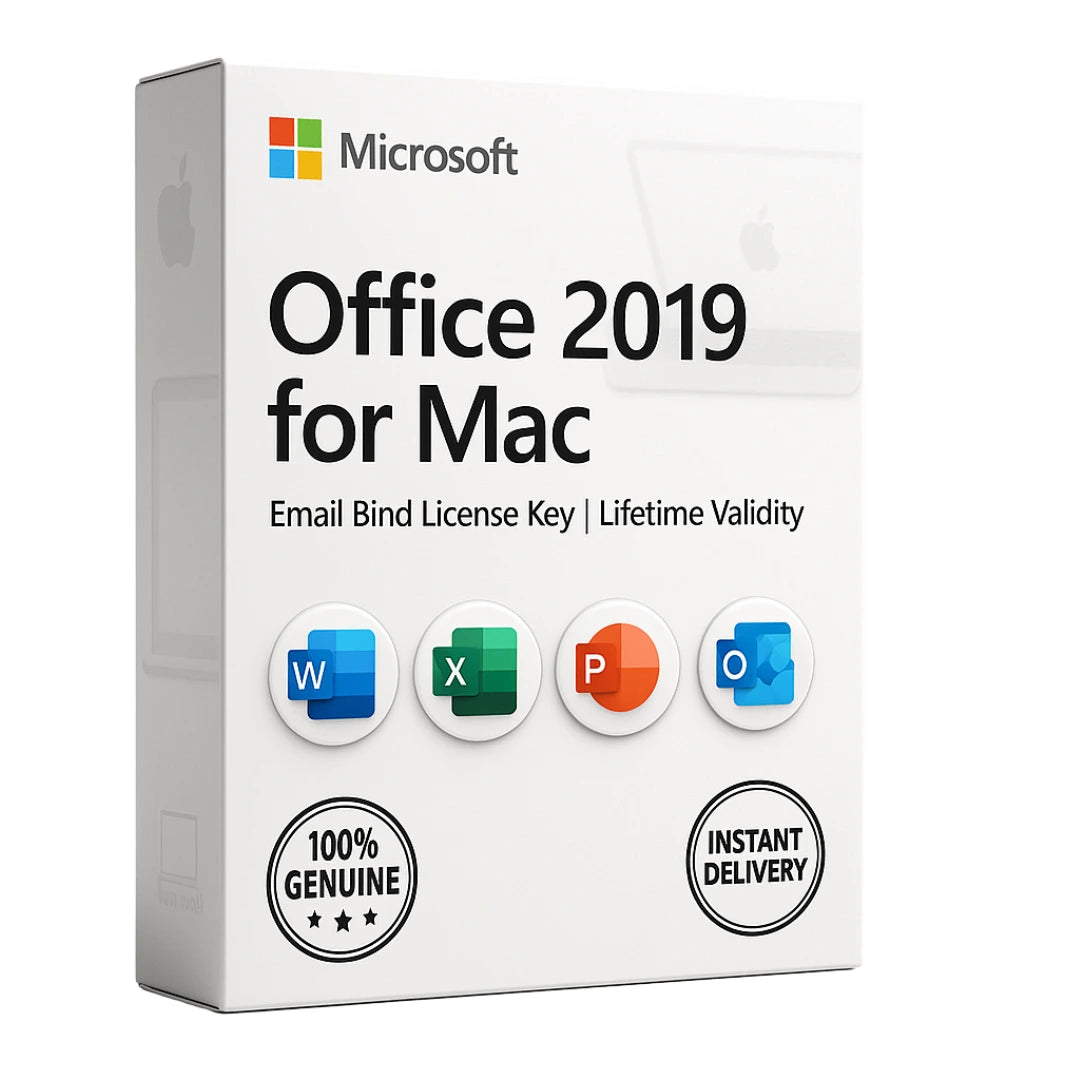 Microsoft Office 2019 for Mac Retail Box – Lifetime Email Bind License Key, Compatible with macOS, Includes Word, Excel, PowerPoint, Outlook