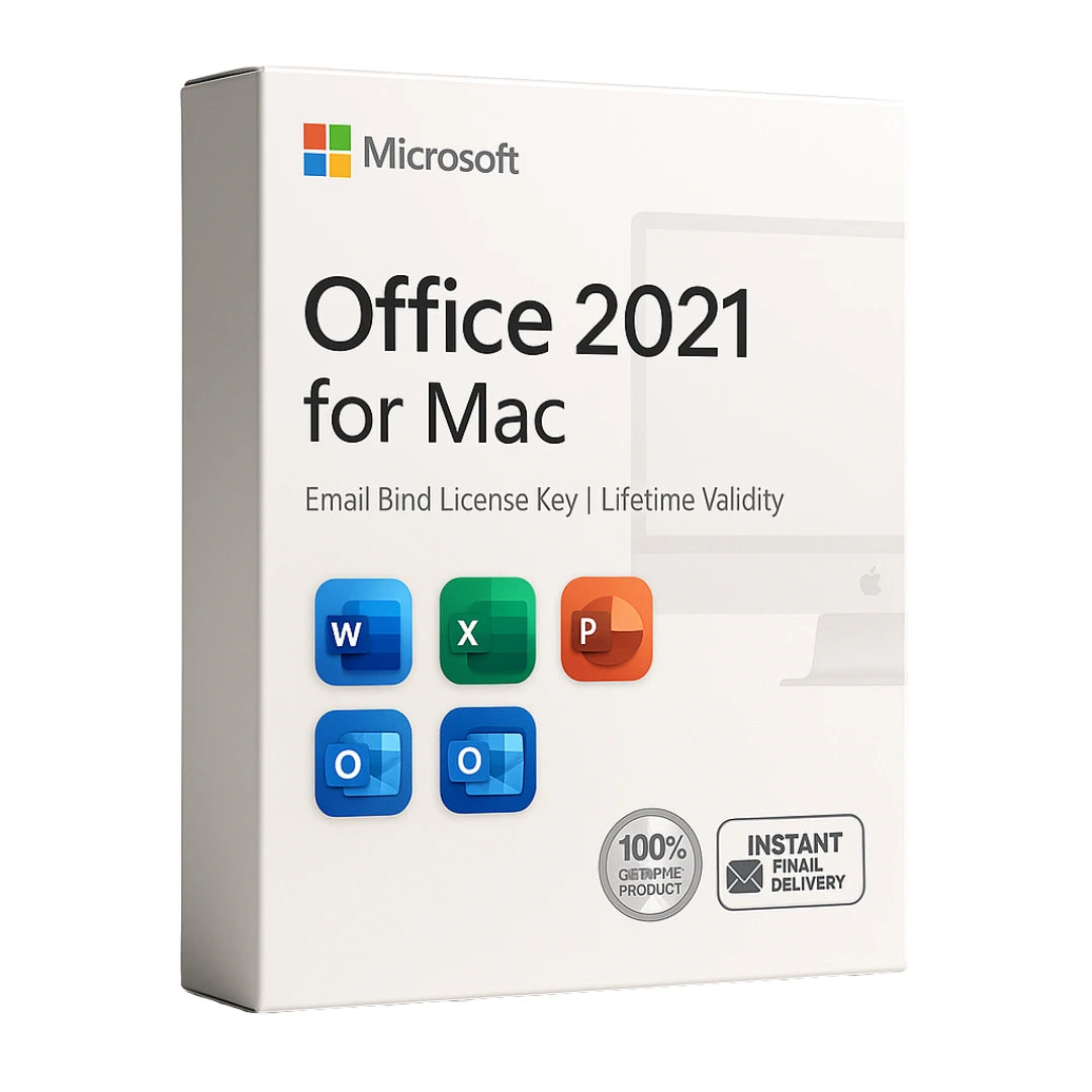 Microsoft Office 2021 for Mac Retail Box – Lifetime Email Bind License Key, Compatible with macOS, Includes Word, Excel, PowerPoint, Outlook