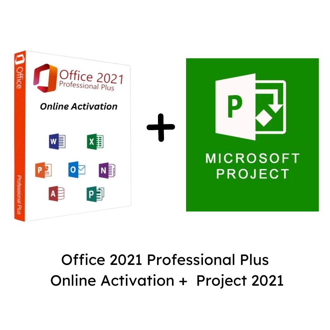 Office 2021 Professional Plus Online Activation & Project 2021(Combo Offer)