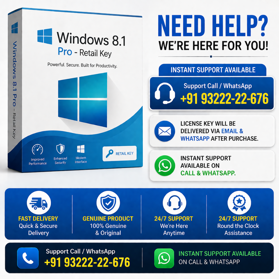 Windows 8.1 Pro - Retail Key