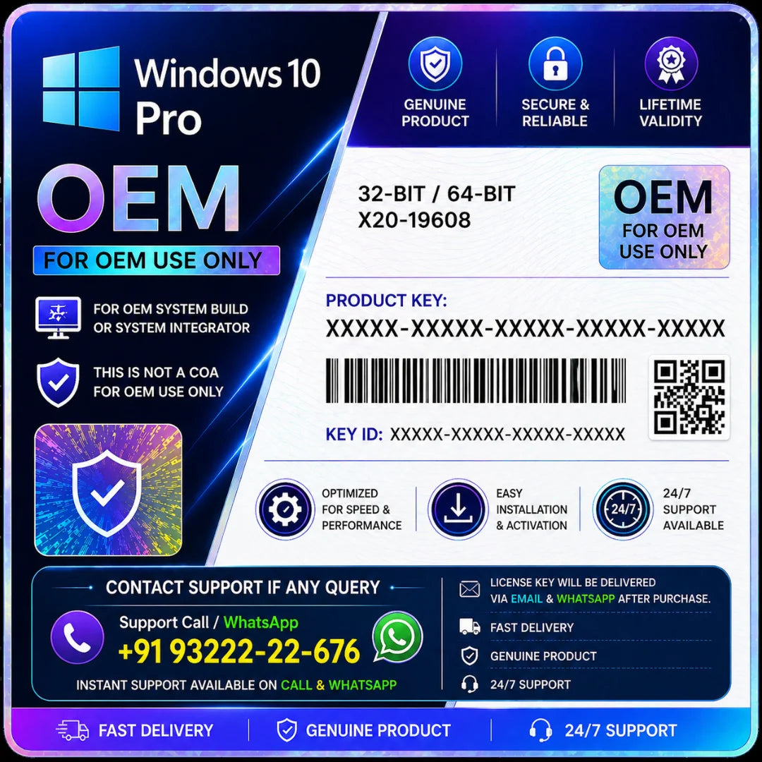 Windows 10 Pro OEM Sticker