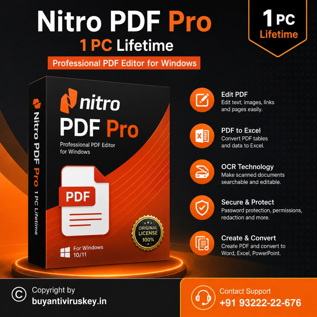Nitro PDF Pro Windows PDF Editor Lifetime License