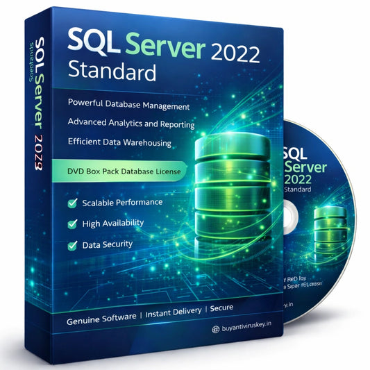 SQL Server 2022 Standard DVD Box Pack database server software