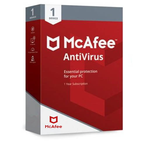 McAfee Antivirus 1 Pc 1 Year