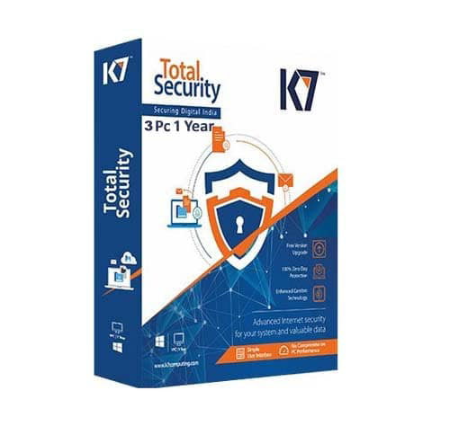 K7 Total Security 3 User 1 Year - Single Key