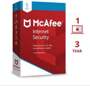 Mcafee Internet Security 1 User 3 Years